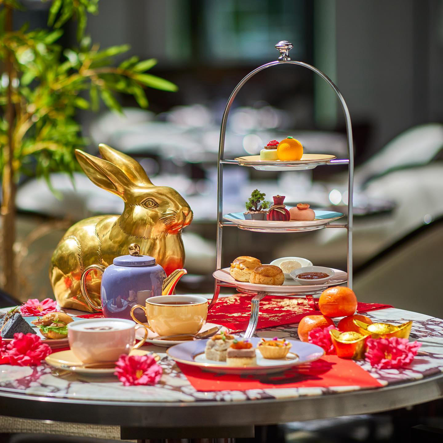 Be our guest at The Drawing Room as we unveil our decadent Great Happiness Afternoon Tea this Chines