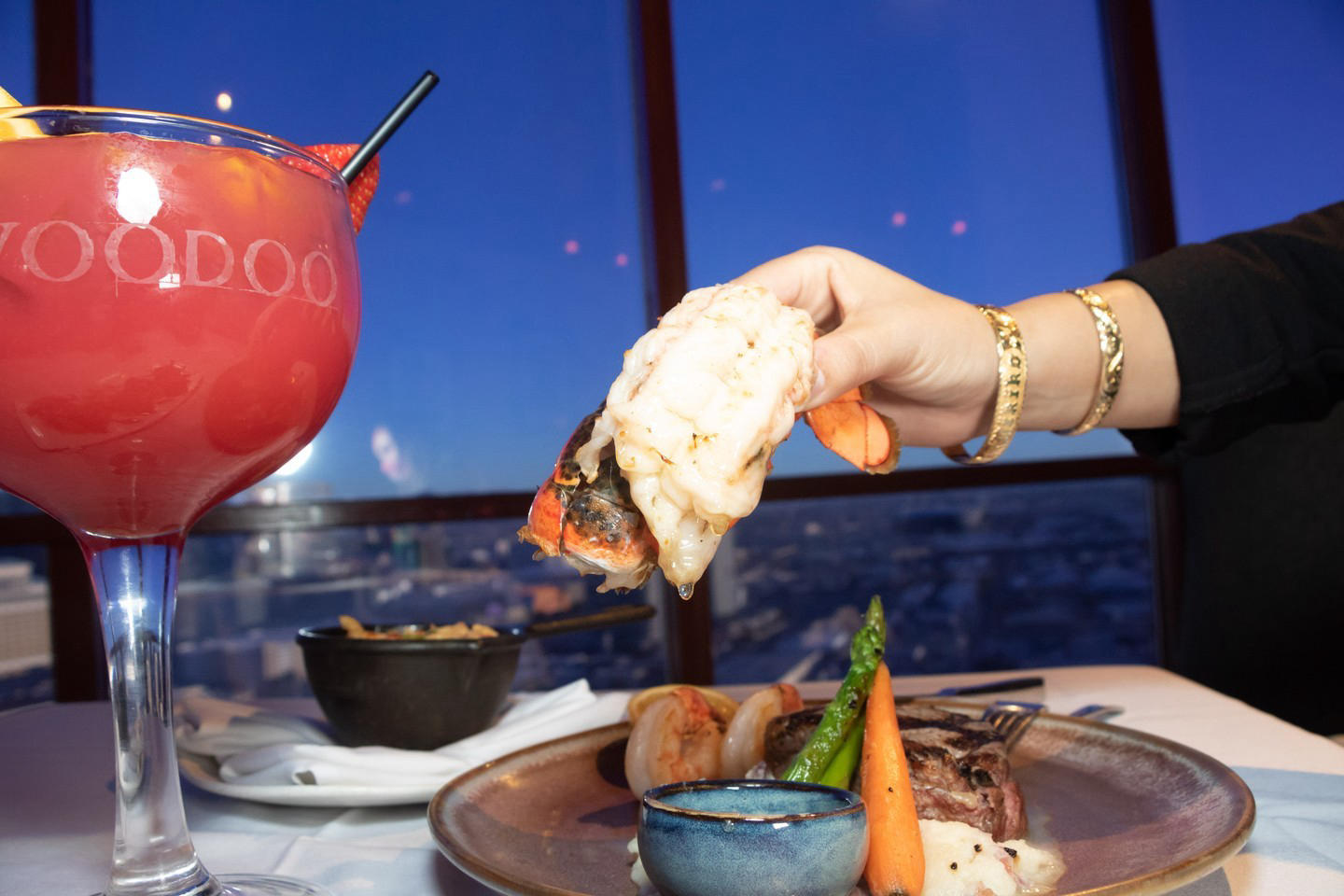 Rio Las Vegas - Lobster dinner from the 50th floor